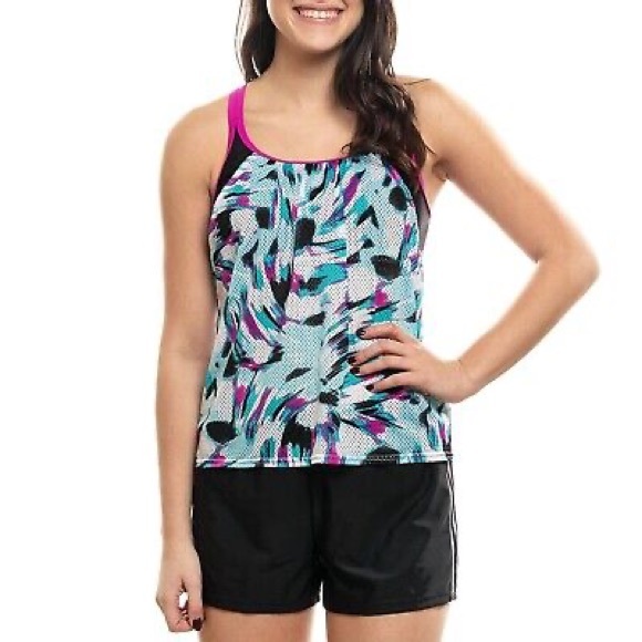 ZEROXPOSUR WOMEN'S SWIMSUIT 2 PC. SET COLOR: AURORA size XXL - Picture 1 of 7